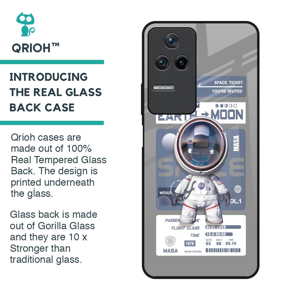 Space Flight Pass Glass Case for Poco F4 5G