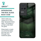 Green Leather Glass Case for Poco F4 5G