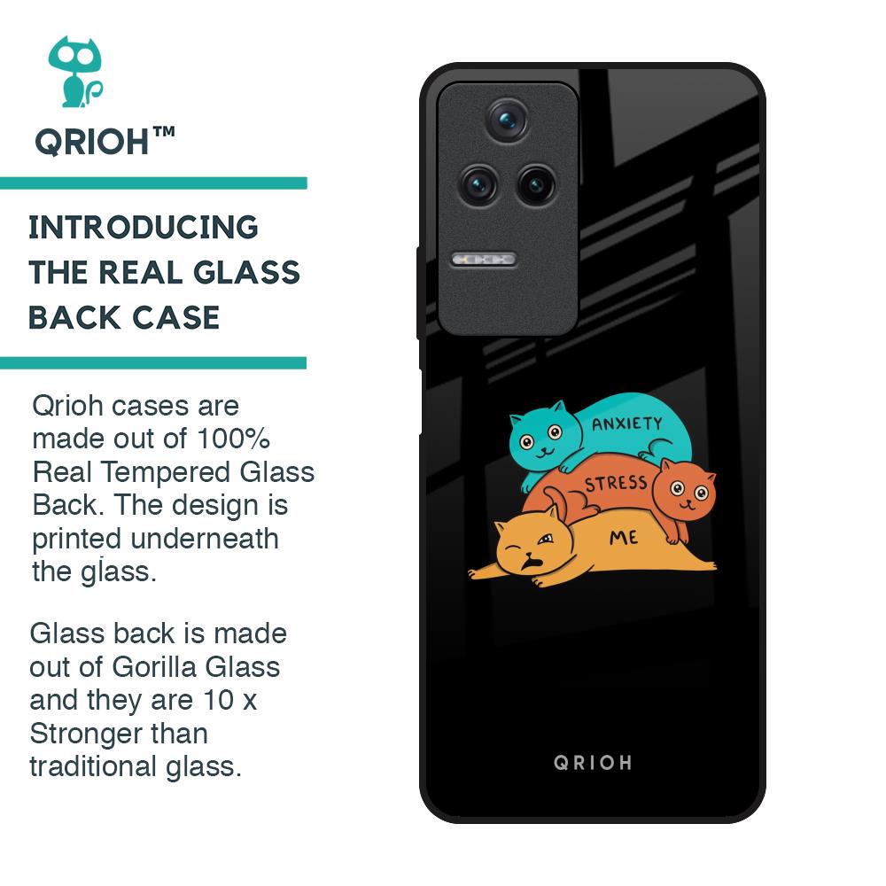 Anxiety Stress Glass Case for Poco F4 5G