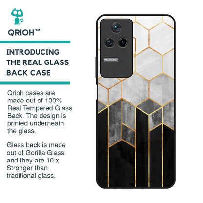 Tricolor Pattern Glass Case for Poco F4 5G