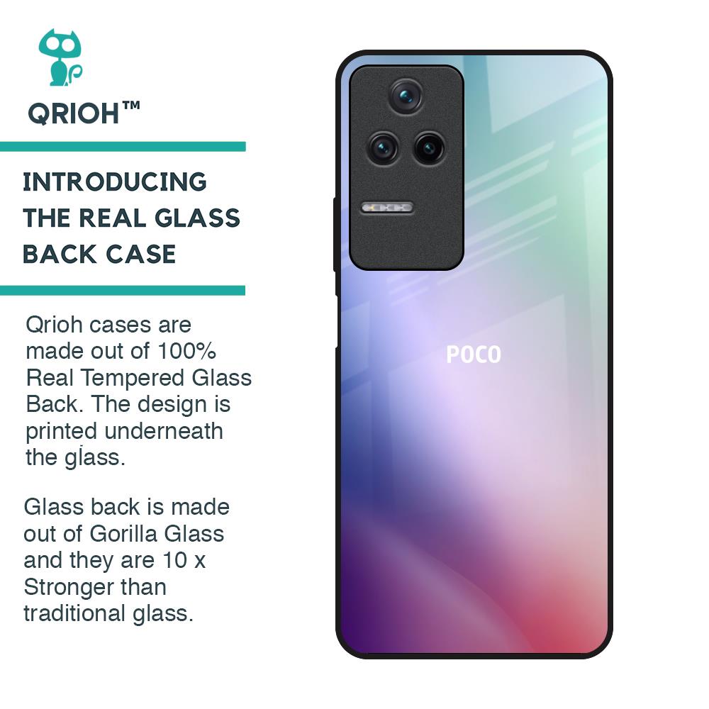 Abstract Holographic Glass Case for Poco F4 5G