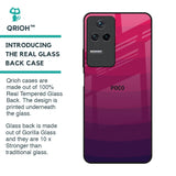 Wavy Pink Pattern Glass Case for Poco F4 5G