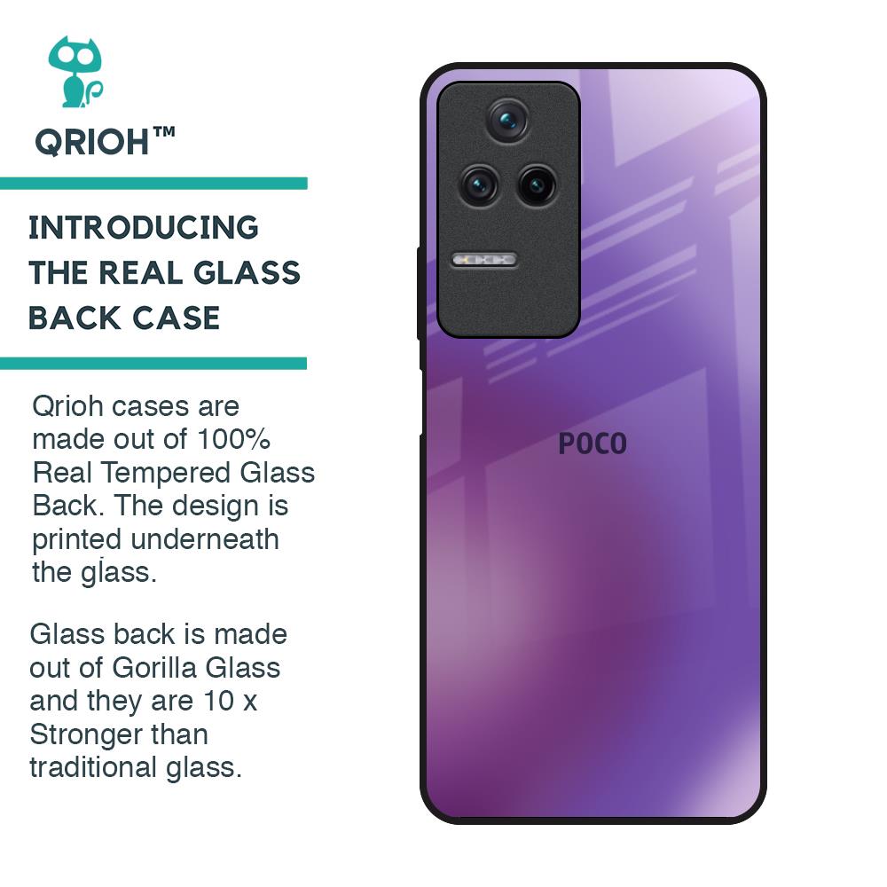Ultraviolet Gradient Glass Case for Poco F4 5G