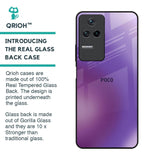 Ultraviolet Gradient Glass Case for Poco F4 5G