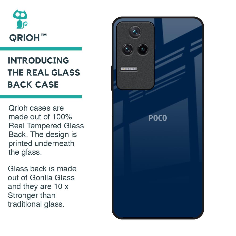 Royal Navy Glass Case for Poco F4 5G