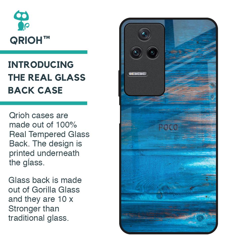 Patina Finish Glass case for Poco F4 5G