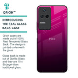 Purple Ombre Pattern Glass Case for Poco F4 5G
