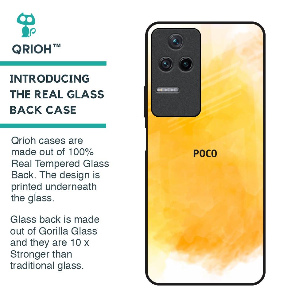 Rustic Orange Glass Case for Poco F4 5G