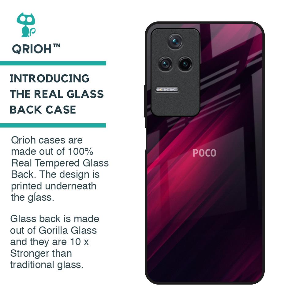 Razor Black Glass Case for Poco F4 5G