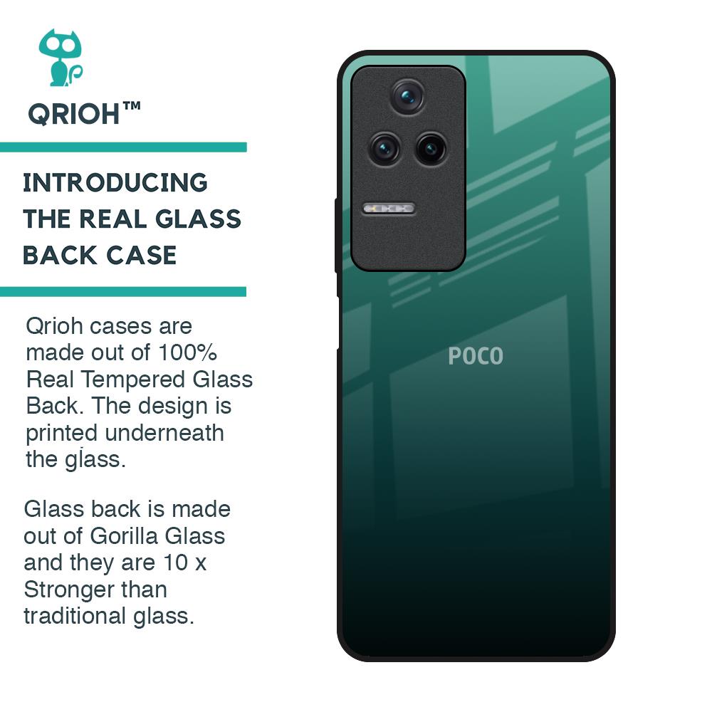 Palm Green Glass Case For Poco F4 5G