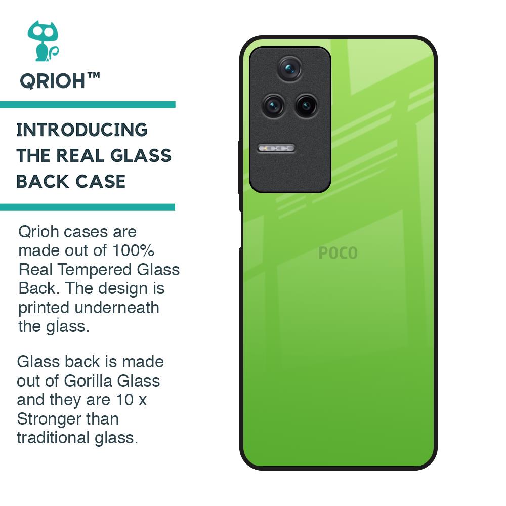 Paradise Green Glass Case For Poco F4 5G