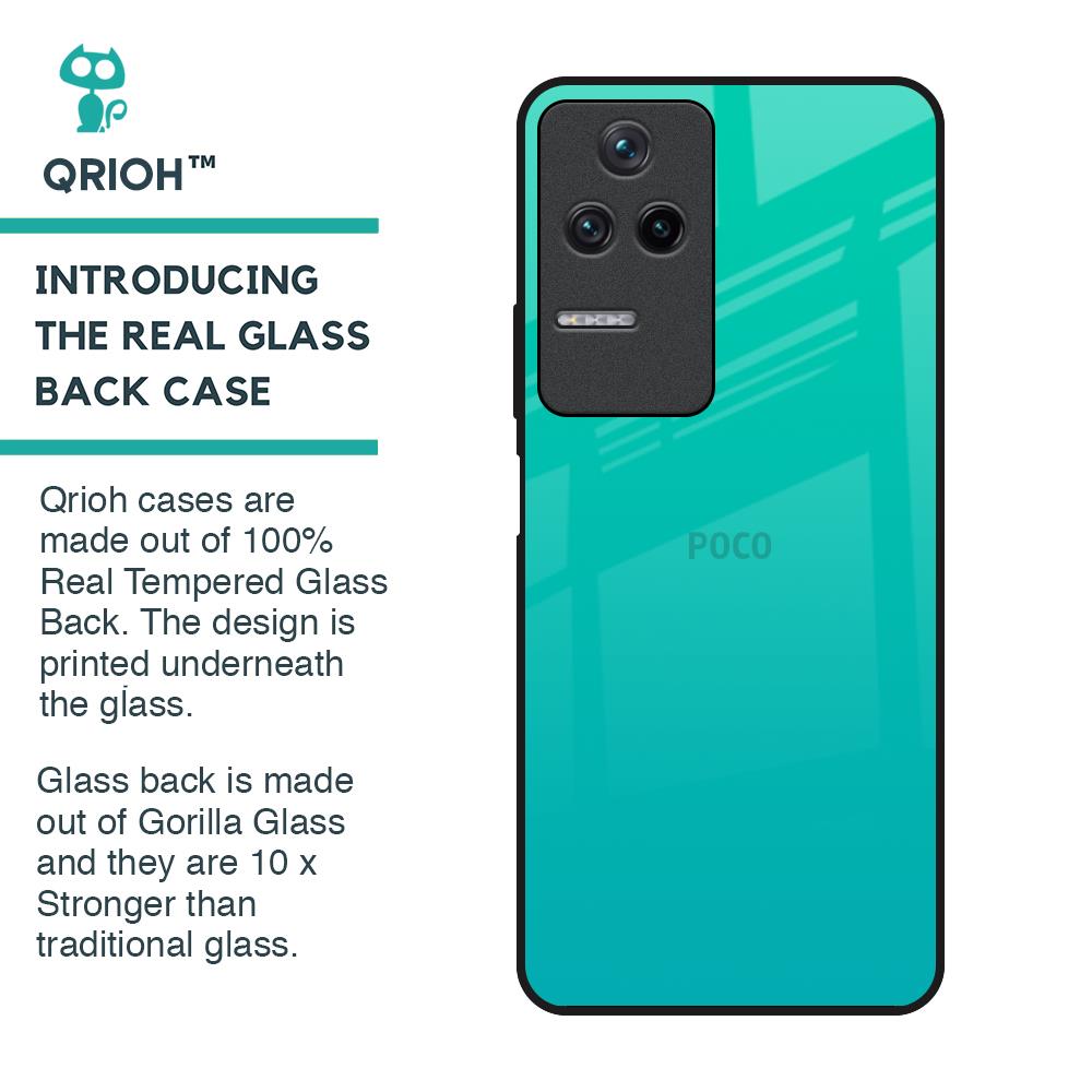 Cuba Blue Glass Case For Poco F4 5G