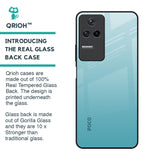 Arctic Blue Glass Case For Poco F4 5G