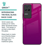 Magenta Gradient Glass Case For Poco F4 5G