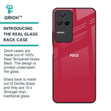 Solo Maroon Glass case for Poco F4 5G