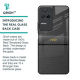 Grey Metallic Glass Case For Poco F4 5G