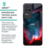 Brush Art Glass Case For Poco F4 5G