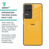 Fluorescent Yellow Glass case for Poco F4 5G