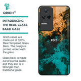 Watercolor Wave Glass Case for Poco F4 5G