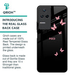 Fly Butterfly Glass Case for Poco F4 5G