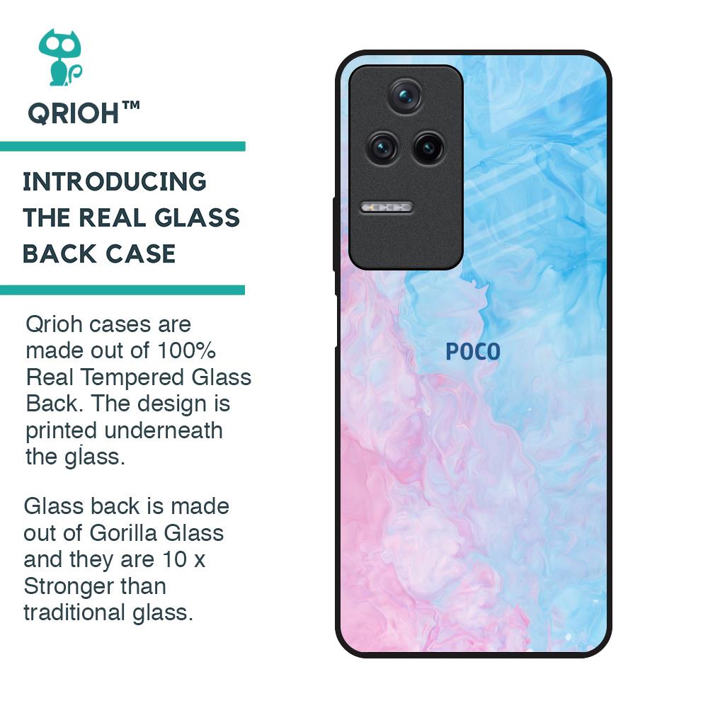Mixed Watercolor Glass Case for Poco F4 5G