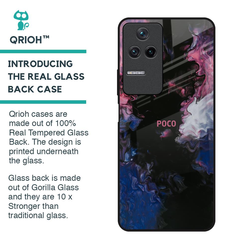 Smudge Brush Glass case for Poco F4 5G