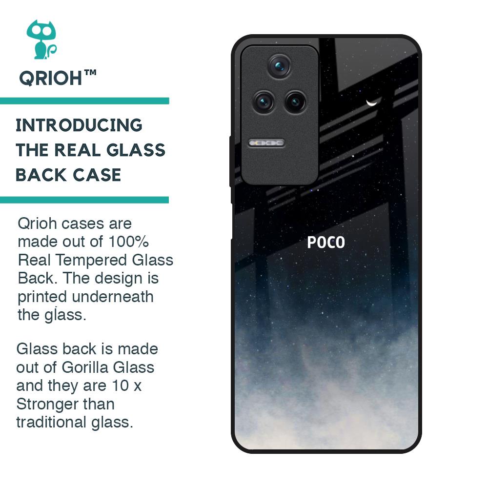 Aesthetic Sky Glass Case for Poco F4 5G