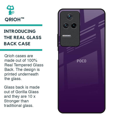 Dark Purple Glass Case for Poco F4 5G