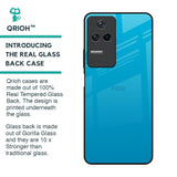 Blue Aqua Glass Case for Poco F4 5G