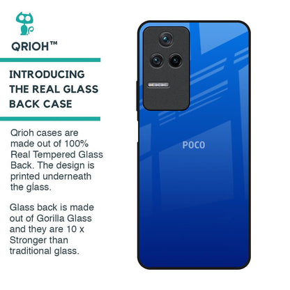 Egyptian Blue Glass Case for Poco F4 5G