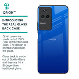 Egyptian Blue Glass Case for Poco F4 5G