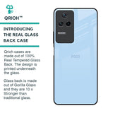 Pastel Sky Blue Glass Case for Poco F4 5G