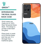 Wavy Color Pattern Glass Case for Poco F4 5G
