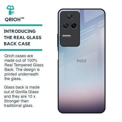 Light Sky Texture Glass Case for Poco F4 5G