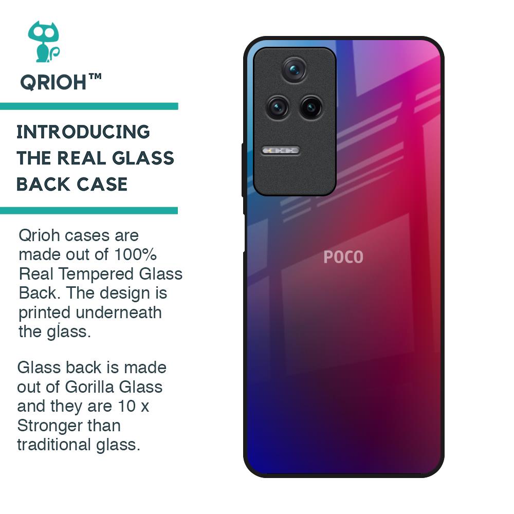 Magical Color Shade Glass Case for Poco F4 5G