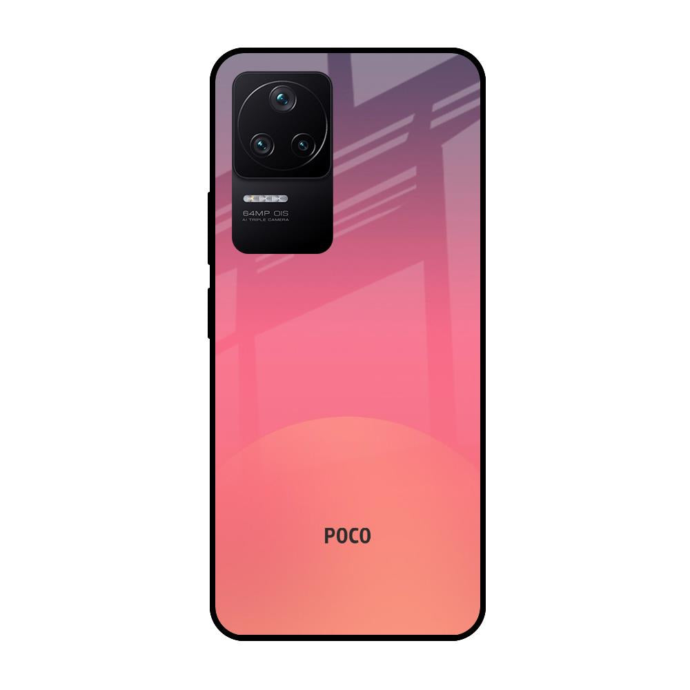 Sunset Orange Poco F4 5G Glass Cases & Covers Online