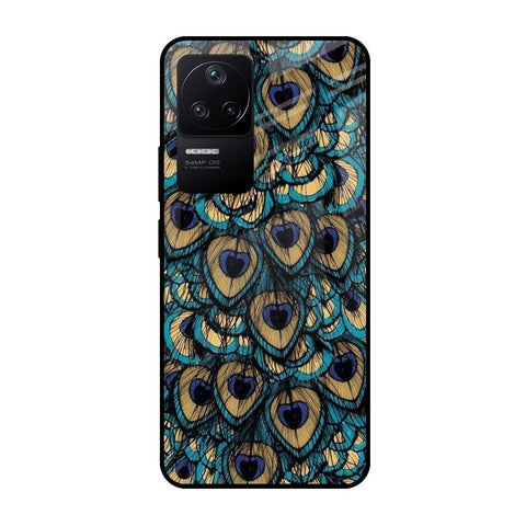 Peacock Feathers Poco F4 5G Glass Cases & Covers Online