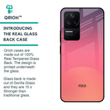 Sunset Orange Glass Case for Poco F4 5G