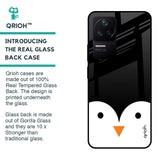 Cute Penguin Glass Case for Poco F4 5G