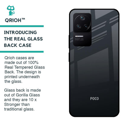 Stone Grey Glass Case For Poco F4 5G