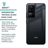 Stone Grey Glass Case For Poco F4 5G