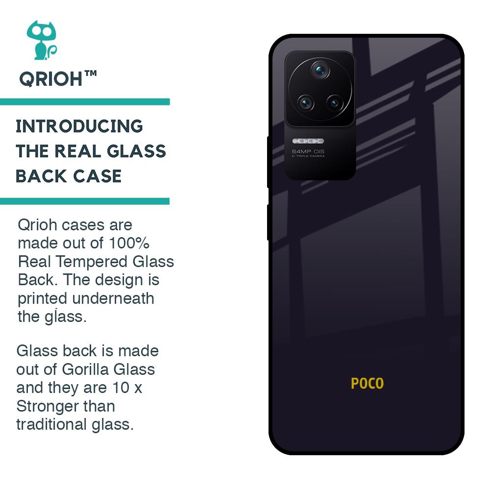 Deadlock Black Glass Case For Poco F4 5G