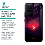 Morning Red Sky Glass Case For Poco F4 5G