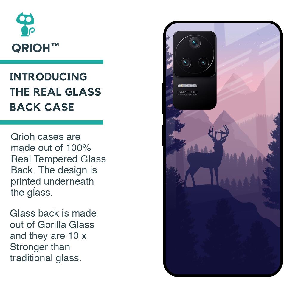 Deer In Night Glass Case For Poco F4 5G