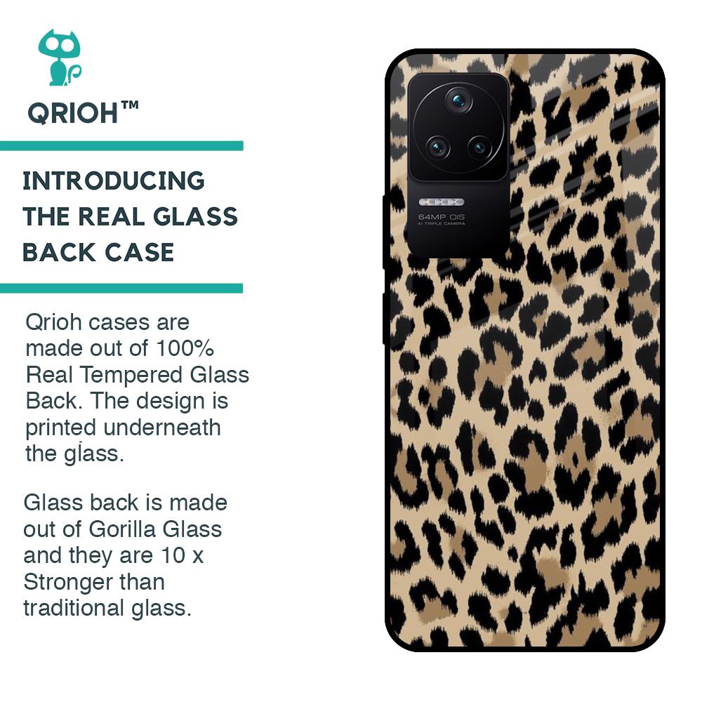 Leopard Seamless Glass Case For Poco F4 5G