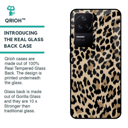Leopard Seamless Glass Case For Poco F4 5G