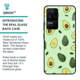 Avocado Green Glass Case For Poco F4 5G