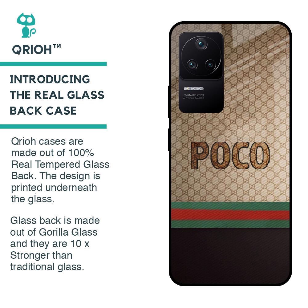 High End Fashion Glass case for Poco F4 5G