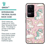 Balloon Unicorn Glass case for Poco F4 5G
