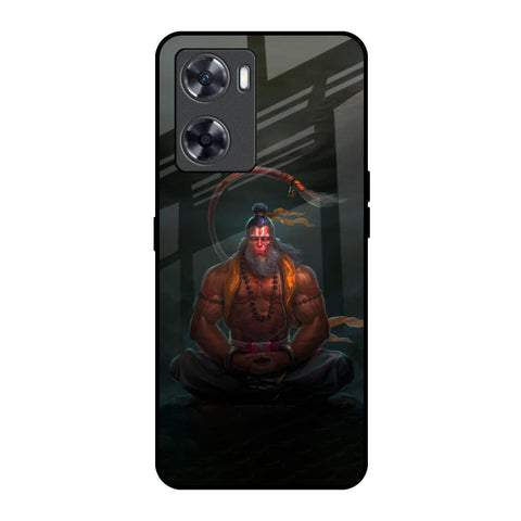 Lord Hanuman Animated Oppo A57 4G Glass Back Cover Online